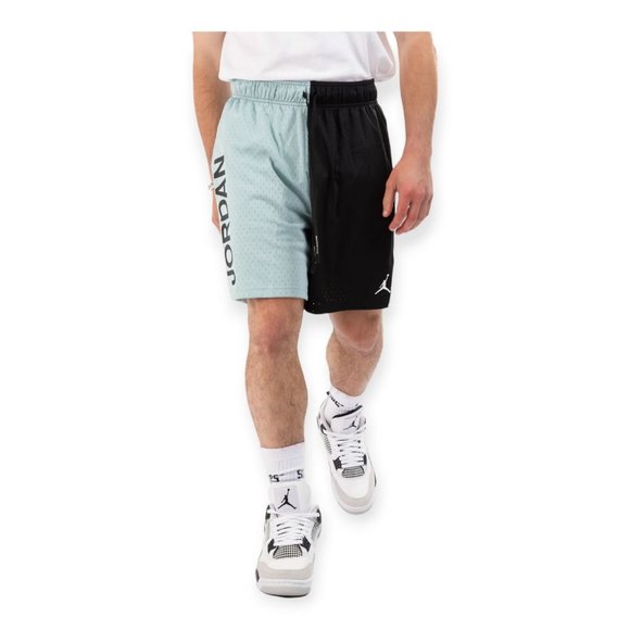 Jordan Other - Jordan Sport Nike Dri FIT Mesh Jumpman Gym Shorts Ocean Blue Black Cube Mens L